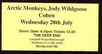 Ticket for the gig that never happened!