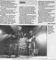 A Cutting from Manchester Evening News reviewing the Gig 